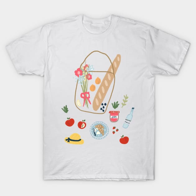 Sunday Picnic T-Shirt by KathrinLegg